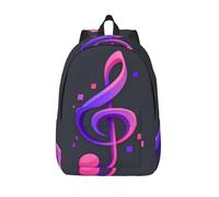 HGIUYDRD Un sac à dos de voyage bohème imprimé pierre étincelante - Joli sac à dos avec motifs intéressants pour le travail et les voyages, Notes violettes, S