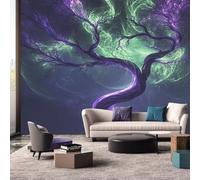 hgjdjhnf Papier peint Arbre de Vie, motif abstrait fantastique, décoration murale pour salon et chambre, 430 cm x 300 cm