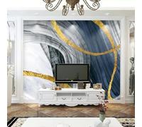 hgjdjhnf Papier peint imitation marbre 3D Art Golden Line, aspect soyeux, pour salle à manger, canapé, chambre, salon, fond TV, 300 cm x 210 cm