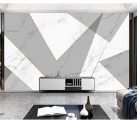 hgjdjhnf Papier peint mural 3D personnalisé, motif géométrique simple et atmosphérique, motif marbre jazz, 150 x 105 cm