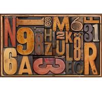 hgjdjhnf Peinture murale 3D personnalisée, sculpture sur bois, lettre personnalisée, fond mural, 250 cm x 175 cm