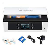 HGJDKSJ Réfrigérateur à Insuline, Mini Glaciere, Batterie Au Lithium 10200 Mah, Contrôle Intelligent de La Température 0-18 ° C, Utilisée pour La Réfrigération des Médicaments, avec Sac à Main