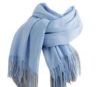 HGJH Chale Femme Écharpe en Cachemire pour Femme Écharpe Douce Et Épaisse Bleu Chaud Gland De Couleur Unie Écharpe Enveloppante Écharpe De Couverture d'hiver Élégante Écharpes Volées À La Mode