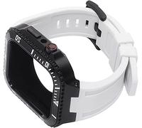 HGJHJJHK Améliorer le boîtier de couverture en alliage en zinc avec sangle de montre en silicone douce ， pour S8 7 Kit de modification de 45 mm Céxe métal
