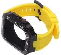HGJHJJHK Améliorer le boîtier de couverture en alliage en zinc avec sangle de montre en silicone douce ， pour S8 7 Kit de modification de 45 mm Céxe métal