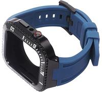 HGJHJJHK Améliorer le boîtier de couverture en alliage en zinc avec sangle de montre en silicone douce ， pour S8 7 Kit de modification de 45 mm Céxe métal