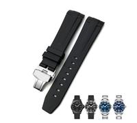 HGJHJJHK Band de montre en caoutchouc de 21 mm pour L3.781.4.9 Hydroconquest Conquest Black Blue Grey Green Watch Socle