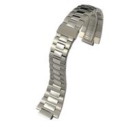 HGJHJJHK Bande de montre en acier inoxydable de 13 mm 25 mm ， pour Patek Philippe Nautilus 5711 5726 Bracelets de sangle de montre en métal argenté