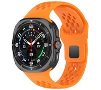 HGJHJJHK Bande en silicone respirante douce pour Samsung Galaxy Watch 7 Ultra 47mm Sports Loop Bracelet sans lacune pour Galaxy 7 Ultra 47 mm Bands