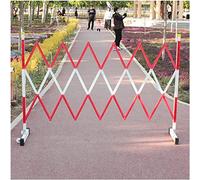 HGJHJJHK Barrière de circulation rétractable, barrière d'allée industrielle en métal avec roulettes, porte en ciseaux portable, réglable, 1,2 m de haut