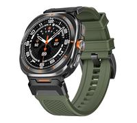 HGJHJJHK Broane en silicone en métal pour bracelet en caoutchouc de montre Samsung Galaxy Watch Ultra 47 mm pour Galaxy Watch 7 Ultra 47 mm Bands