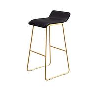HGJHJJHK Chaise de bar simple noire - Chaise de bar en fer - Chaise en polyuréthane - Comptoir de café - Chaise longue - Durabilité (taille : 70 cm) - Décoration