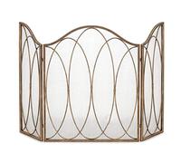 HGJHJJHK Écran de cheminée 3 Panneau Pliable Protecteur d'écran de feu, clôture de cheminée, Gardien d'allumage intérieur et extérieur pour bébé et Animal de Compagnie Couverture de Garde