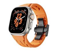 HGJHJJHK Fluororubber Band pour Sport Strap Ultra 2 49/45/44/42mms10 46mm 42 mm Luxury Fkm Soft Strap Iwatch Ultra S10 9 8 7 SE 6 5 WatchBands