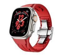 HGJHJJHK Fluororubber Band pour Sport Strap Ultra 2 49/45/44/42mms10 46mm 42 mm Luxury Fkm Soft Strap Iwatch Ultra S10 9 8 7 SE 6 5 WatchBands