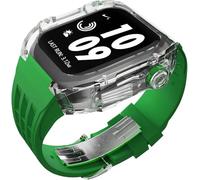 HGJHJJHK Kit de modification de boîtier de montre glacier transparent de luxe ， pour bande ultra 8 7 6 5 4 SE 44mm 45 mm 49 mm Sobrave de montre en caoutchouc Remplacer