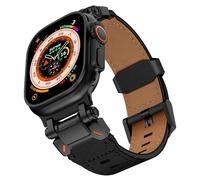 HGJHJJHK Sangle de chute de vache italienne pour Ultra 49mm 46mm 45mm 42 44 mm Men de luxe pour Iwatch SE 6 5 4 Série 10 9 8 7 Bracelet Ultra 2 Bracelet