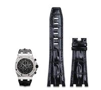 HGJHJJHK Sangle en cuir importée de 28 mm pour AP pour Audemars Piguet 42 mm pour les accessoires de bande de montre Royal Oak Offshore Pin Boucle 15710/15703