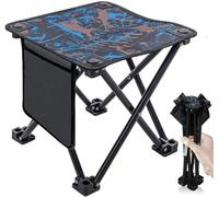 HGJHJJHK Tabouret de Camping Pliant Portable, Petite Chaise de pêche plitable Tabouret de pêche léger Pliable avec des Pieds Plats Stables