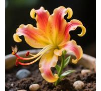 (HGJKYTFCDG) - Acheter les lys rustiques - Rhizomes de Lys - Acheter - Véritable lilium avec rhizomes, idéal pour acheter pour votre jardin - 10 pièces H