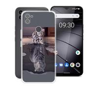 HGJTF Coque pour Gigaset GS5 Lite (6.3"), Ultra-Mince Silicone Anti-Choc Protection Case, Transparent Souple Bumper Anti-Rayures TPU Housse Etui pour Gigaset GS5 Lite - WMA8