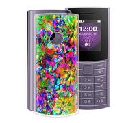 HGJTF Coque pour Nokia 110 4G 2023 (1.8"), Transparent Souple Silicone Case Cover, [Ultra-Mince] [Antichoc] TPU Bumper Housse Etui pour Nokia 110 4G 2023 - Coloré