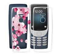 HGJTF Coque pour Nokia 8210 4G (2.8"), 2 Pièces Ultra-Mince Silicone Anti-Choc Protection Case, Transparent Souple Bumper Anti-Rayures TPU Housse Etui pour Nokia 8210 4G - Clear + WM113