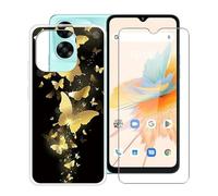 HGJTF pour Umidigi G5 Coque + Verre Trempé (6.60"), Protège écran Anti-Rayures + Ultra Fin Silicone Case Antichoc Transparent Housse Etui pour Umidigi G5 - Danser