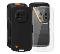 HGJTFANY [2 Pack Coque pour Doogee Fire 3 Pro (5.50 "), Transparent Souple Silicone Antichoc Case + Noir Ultra-Mince Anti-Chute TPU Housse Etui pour Doogee Fire 3 Pro