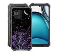 HGJTFANY Coque pour Blackview BV5300 Plus (6.1"), Ultra Mince Souple Silicone Housse Etui [Anti Rayures] [Antichoc] Noir TPU Bumper Protection Cover pour Blackview BV5300 Plus - Ciel étoilé Violet