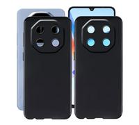 HGJTFANY Coque pour Blackview Shark 6 (6.88"), 2 pièces Noir Souple Silicone Ultra Mince Case, Antichoc Anti-Rayures TPU Bumper Housse Etui pour Blackview Shark 6 - Noir