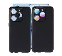 HGJTFANY Coque pour Blackview Shark 9 (6.67"), 2 pièces Noir Souple Silicone Ultra Mince Case, Antichoc Anti-Rayures TPU Bumper Housse Etui pour Blackview Shark 9 - Noir