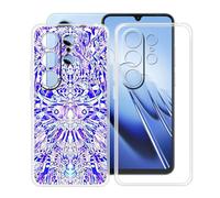 HGJTFANY Coque pour Blackview Wave 10 (6.88"), 2 Pack Souple Silicone Antichoc Case, Ultra-Mince Anti-Chute TPU Housse Etui pour Blackview Wave 10 - Clear + XT118