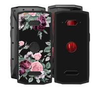 HGJTFANY Coque pour Crosscall Core M5 (4.95"), 2 pièces Noir Souple Silicone Ultra Mince Case, Antichoc Anti-Rayures TPU Bumper Housse Etui pour Crosscall Core M5 - Rose Rouge