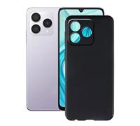 HGJTFANY Coque pour Cubot A40 (6.88"), Noir Souple Silicone Ultra Mince Case, Antichoc Anti-Rayures TPU Bumper Housse Etui pour Cubot A40 - Noir