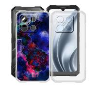 HGJTFANY Coque pour Doogee Blade GT Pro (6.72"), 2 Pack Souple Silicone Antichoc Case, Ultra-Mince Anti-Chute TPU Housse Etui pour Doogee Blade GT Pro - Clear + XT114