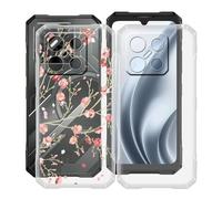 HGJTFANY Coque pour Doogee Blade GT Pro (6.72"), 2 Pack Souple Silicone Antichoc Case, Ultra-Mince Anti-Chute TPU Housse Etui pour Doogee Blade GT Pro - Clear + WM84