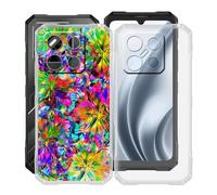 HGJTFANY Coque pour Doogee Blade GT Pro (6.72"), 2 Pack Souple Silicone Antichoc Case, Ultra-Mince Anti-Chute TPU Housse Etui pour Doogee Blade GT Pro - Clear + XT117