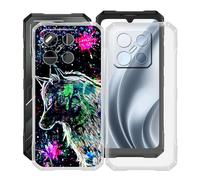 HGJTFANY Coque pour Doogee Blade GT Pro (6.72"), 2 Pack Souple Silicone Antichoc Case, Ultra-Mince Anti-Chute TPU Housse Etui pour Doogee Blade GT Pro - Clear + XT113