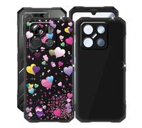 HGJTFANY Coque pour Doogee Blade GT Pro (6.72"), 2 pièces Noir Souple Silicone Ultra Mince Case, Antichoc Anti-Rayures TPU Bumper Housse Etui pour Doogee Blade GT Pro - Ballon