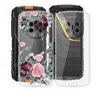 HGJTFANY Coque pour Doogee Fire 3 Pro (5.50"), 2 Pack Souple Silicone Antichoc Case, Ultra-Mince Anti-Chute TPU Housse Etui pour Doogee Fire 3 Pro - Clear + YQ12