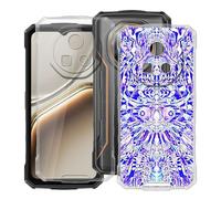 HGJTFANY Coque pour Doogee Fire 5 Pro (6.60"), 2 Pack Souple Silicone Antichoc Case, Ultra-Mince Anti-Chute TPU Housse Etui pour Doogee Fire 5 Pro - Clear + XT118