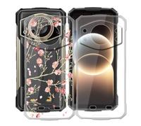 HGJTFANY Coque pour Doogee Fire 7 Ultra (6.60"), 2 Pack Souple Silicone Antichoc Case, Ultra-Mince Anti-Chute TPU Housse Etui pour Doogee Fire 7 Ultra - Clear + WM84