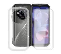 HGJTFANY Coque pour Doogee S118 Pro (6.58") + [2 X Protecteur d'écran en Verre trempé], Ultra Fin Transparent Souple Silicone Antichoc Bumper Housse Etui pour Doogee S118 Pro - Transparent