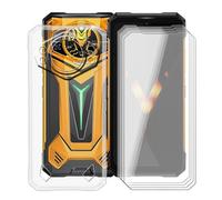 HGJTFANY Coque pour Doogee S200 Ultra (6.72") + 4 Pack Verre Trempé, Housse Transparente en Silicone Souple avec Protection écran,[Ultra-Mince] [Antichoc] Etui pour Doogee S200 Ultra