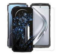 HGJTFANY Coque pour Doogee V40 Pro (6.78") et Protecteur D'écran en Verre Trempé, Étui de Protection en Silicone Noir, Ultra Fine Anti-Rayures Coque pour Doogee V40 Pro - Muguet Cristal