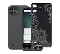 HGJTFANY Coque pour Doro Aurora A30 (6.10"), Noir Souple Silicone Ultra Mince Case, Antichoc Anti-Rayures TPU Bumper Housse Etui pour Doro Aurora A30 - Rose Noire