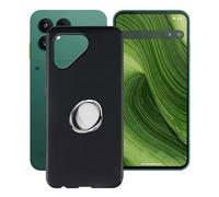 HGJTFANY Coque pour Fairphone Gen 6 (6.31") avec 360 Degrés Rotation Anneau Support, Ultra-Mince Souple Silicone Antichoc Housse Etui pour Fairphone Gen 6, TPU Bumper Protective Case