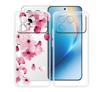 HGJTFANY Coque pour Honor Win RT (6.83"), 2 Pack Souple Silicone Antichoc Case, Ultra-Mince Anti-Chute TPU Housse Etui pour Honor Win RT - Clear + WM113