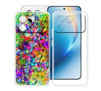 HGJTFANY Coque pour Honor Win RT (6.83"), 2 Pack Souple Silicone Antichoc Case, Ultra-Mince Anti-Chute TPU Housse Etui pour Honor Win RT - Clear + XT117